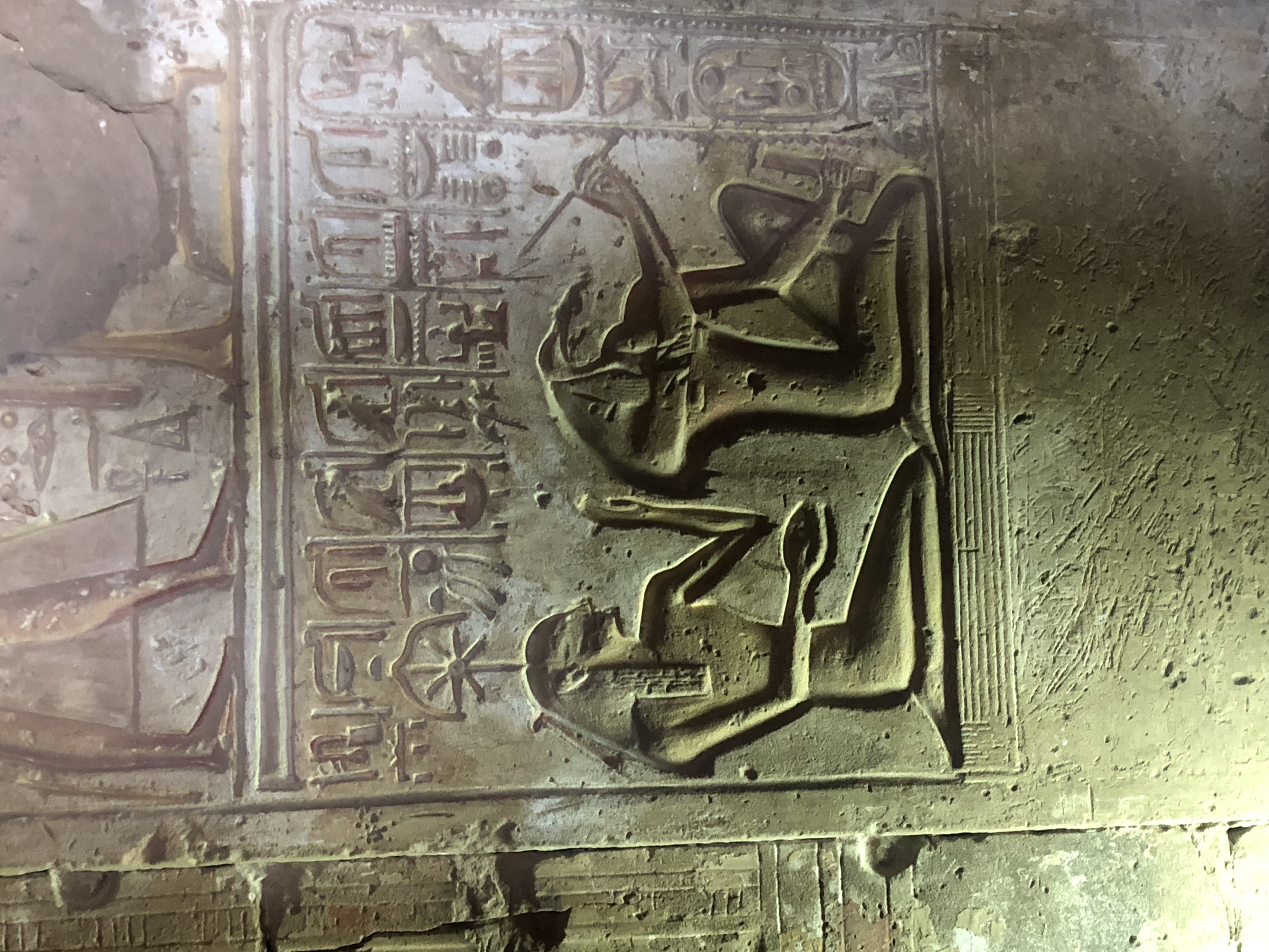 Seshat and Thoth, Temple of Seti I, Abydos